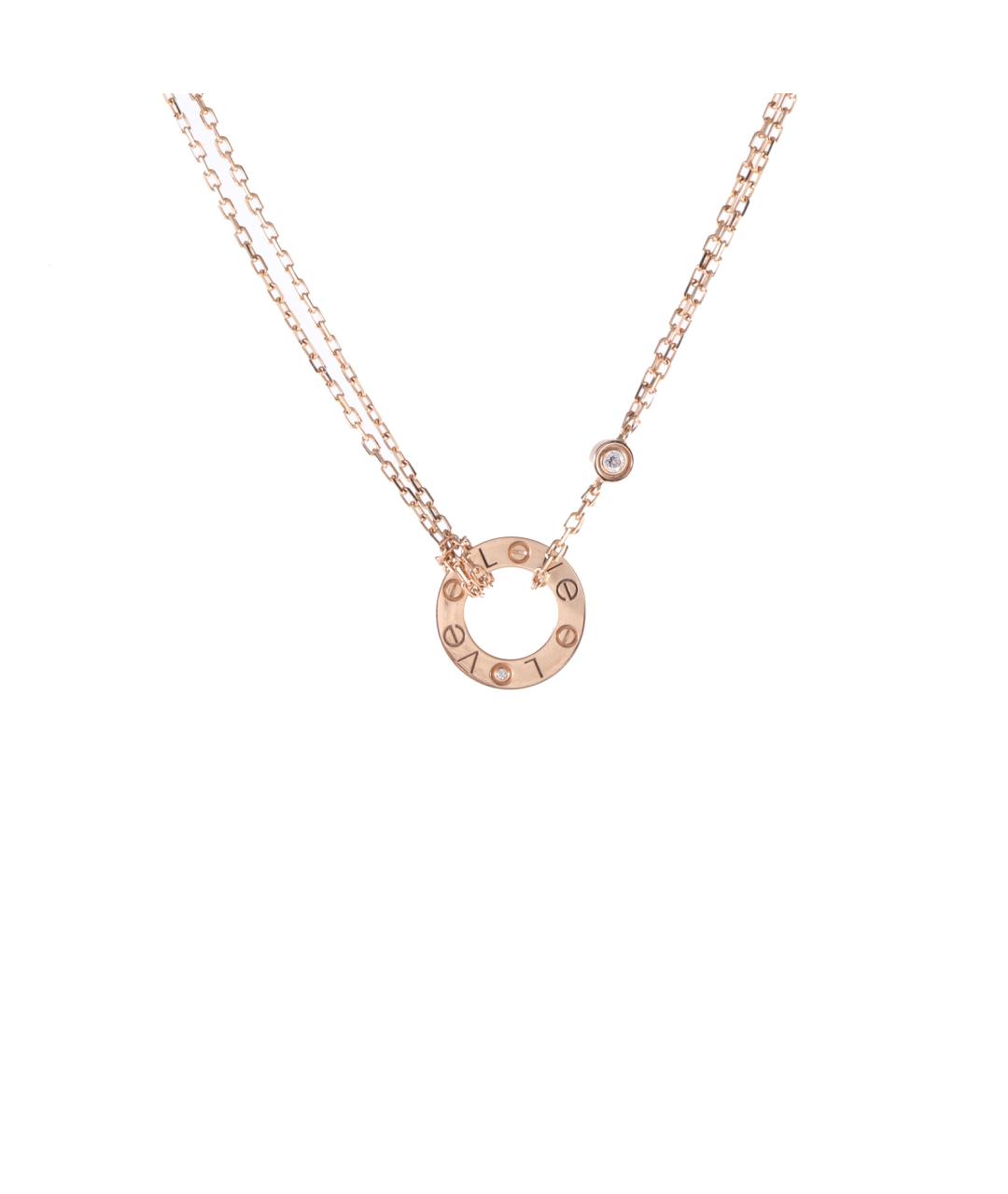 CARTIER Золотое колье из розового золота, фото 1