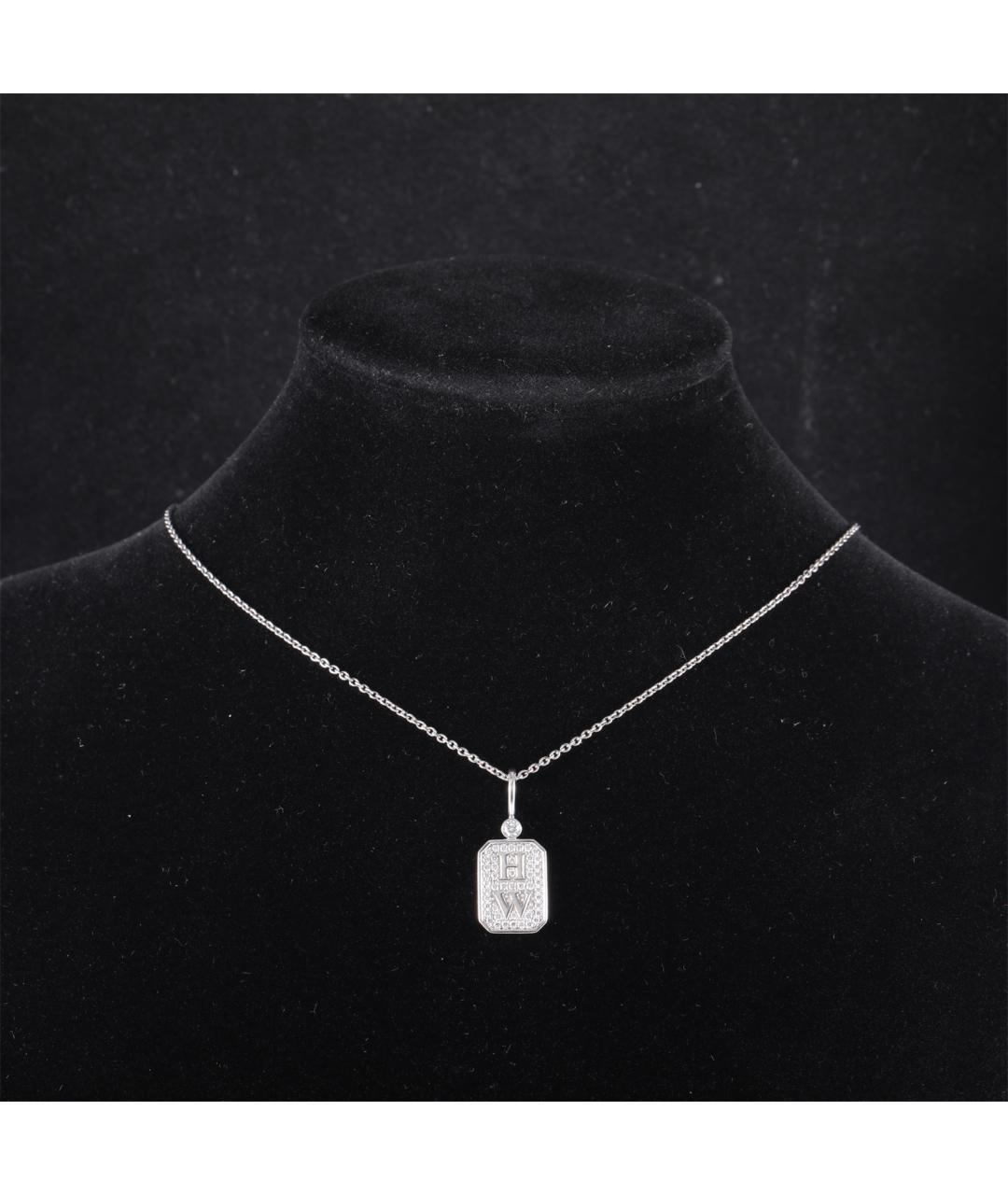 Harry Winston Серебряное платиновое колье, фото 7
