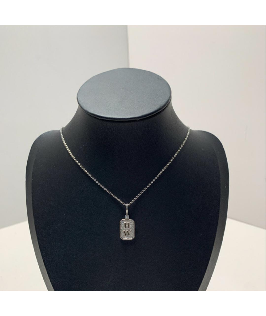 Harry Winston Серебряное платиновое колье, фото 8