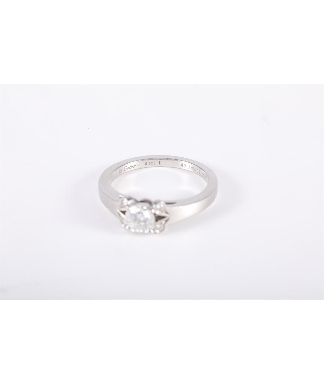CARTIER Серебряное платиновое кольцо, фото 6