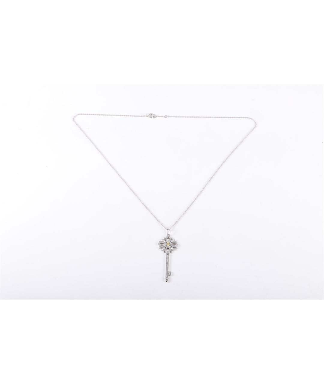 TIFFANY&CO Серебряное платиновое колье, фото 6