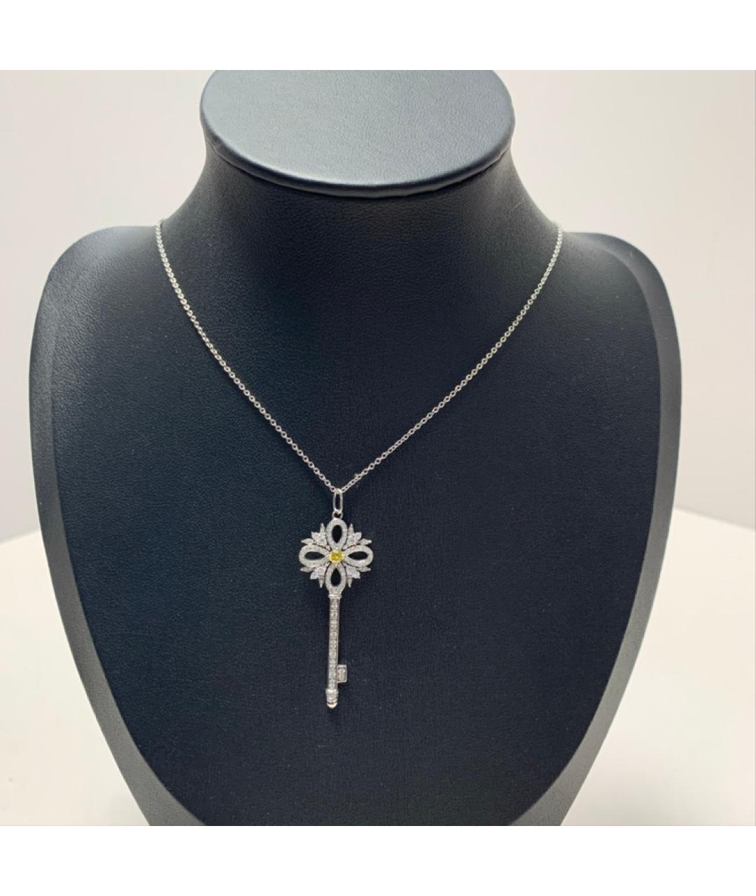 TIFFANY&CO Серебряное платиновое колье, фото 8