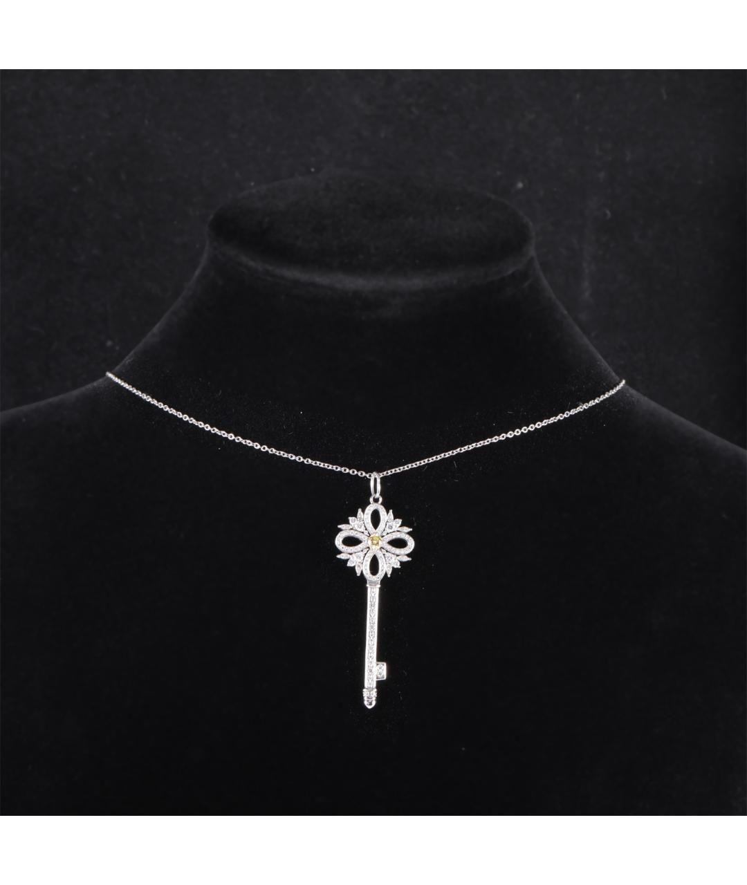 TIFFANY&CO Серебряное платиновое колье, фото 7