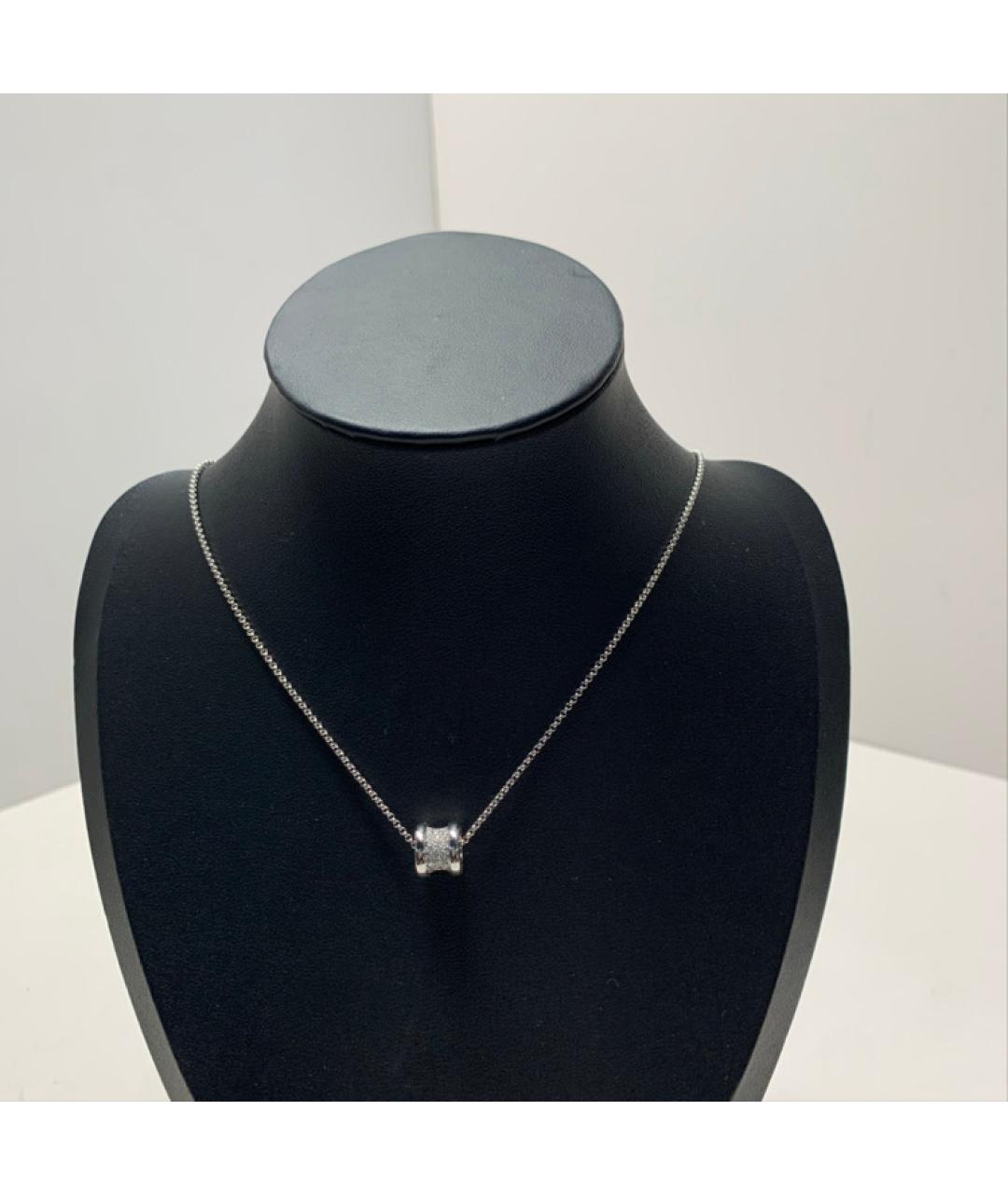 BVLGARI Серебряное колье из белого золота, фото 8