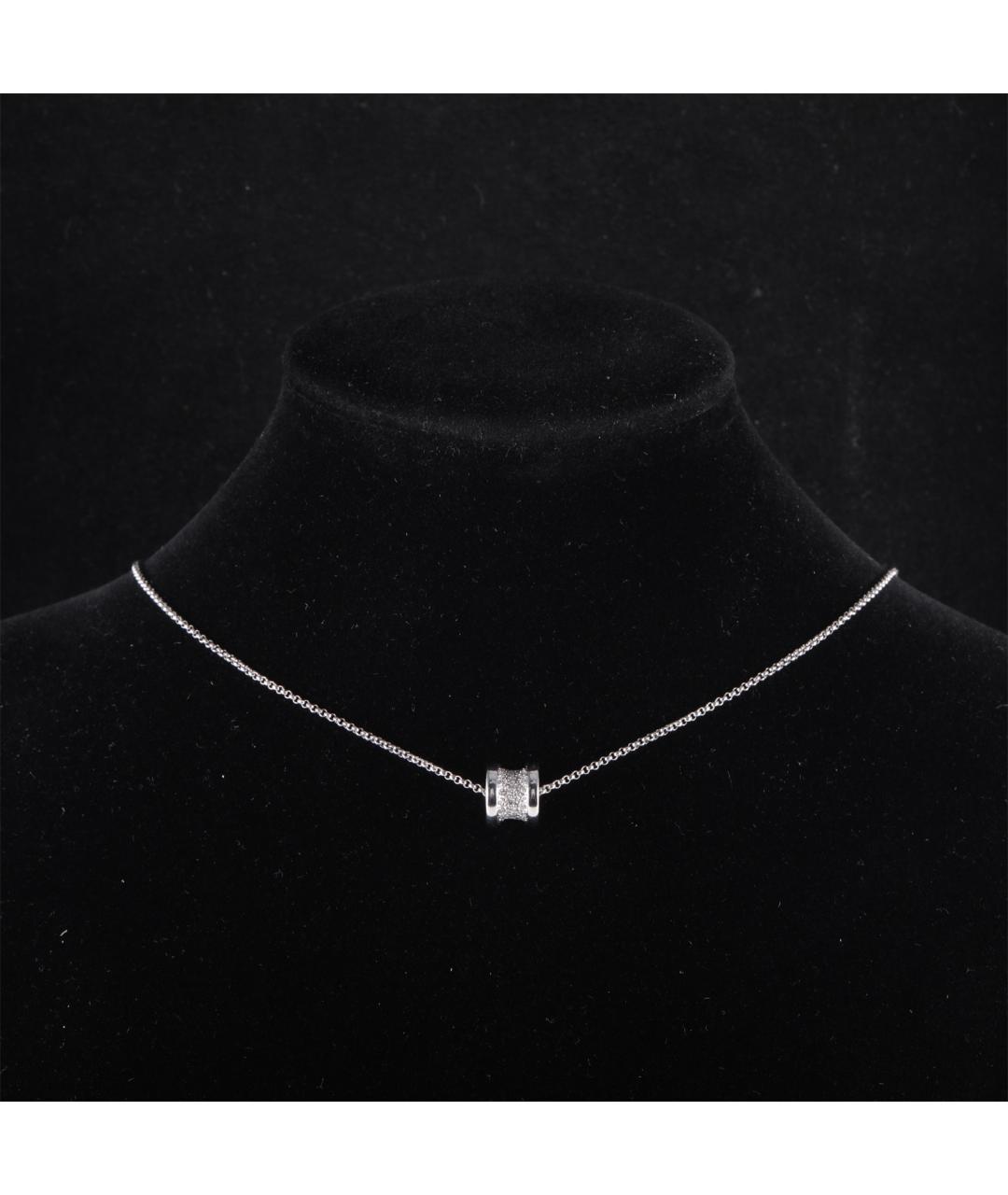 BVLGARI Серебряное колье из белого золота, фото 7