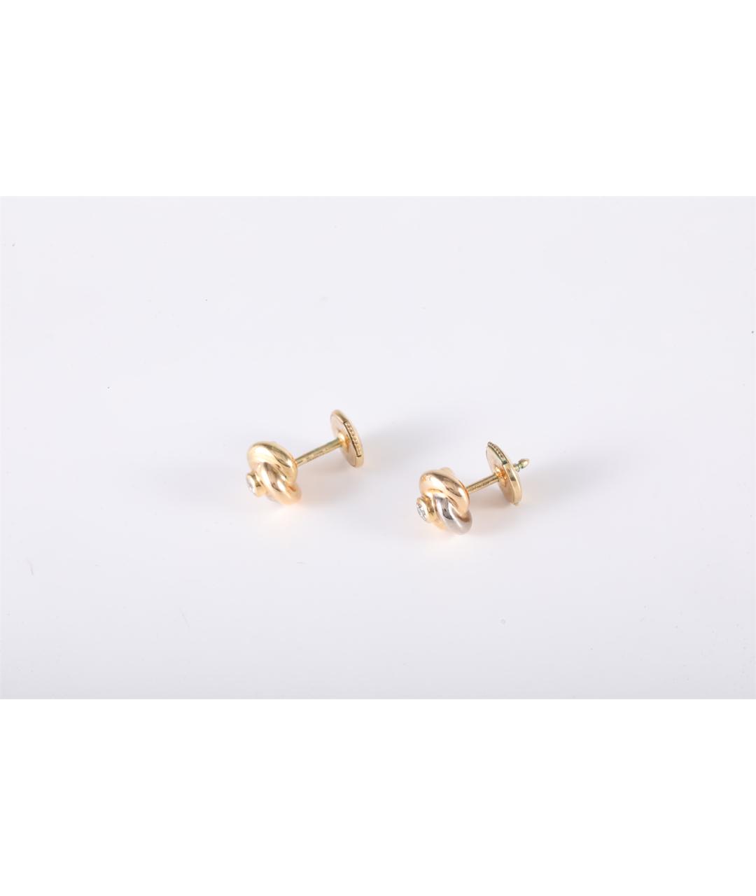 CARTIER Золотые серьги из желтого золота, фото 2