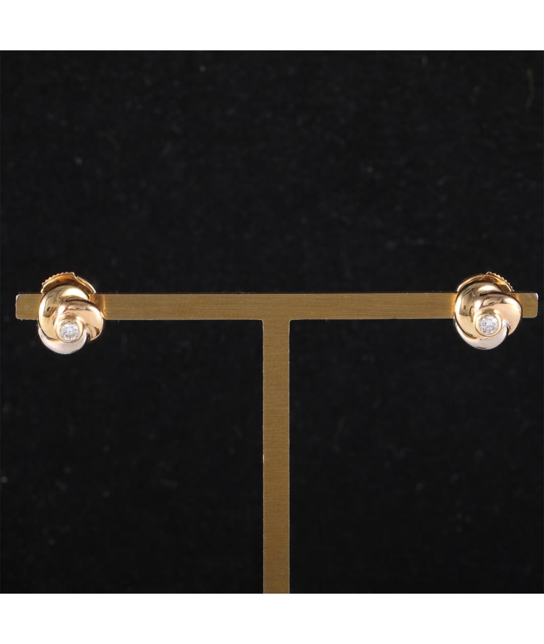 CARTIER Золотые серьги из желтого золота, фото 6