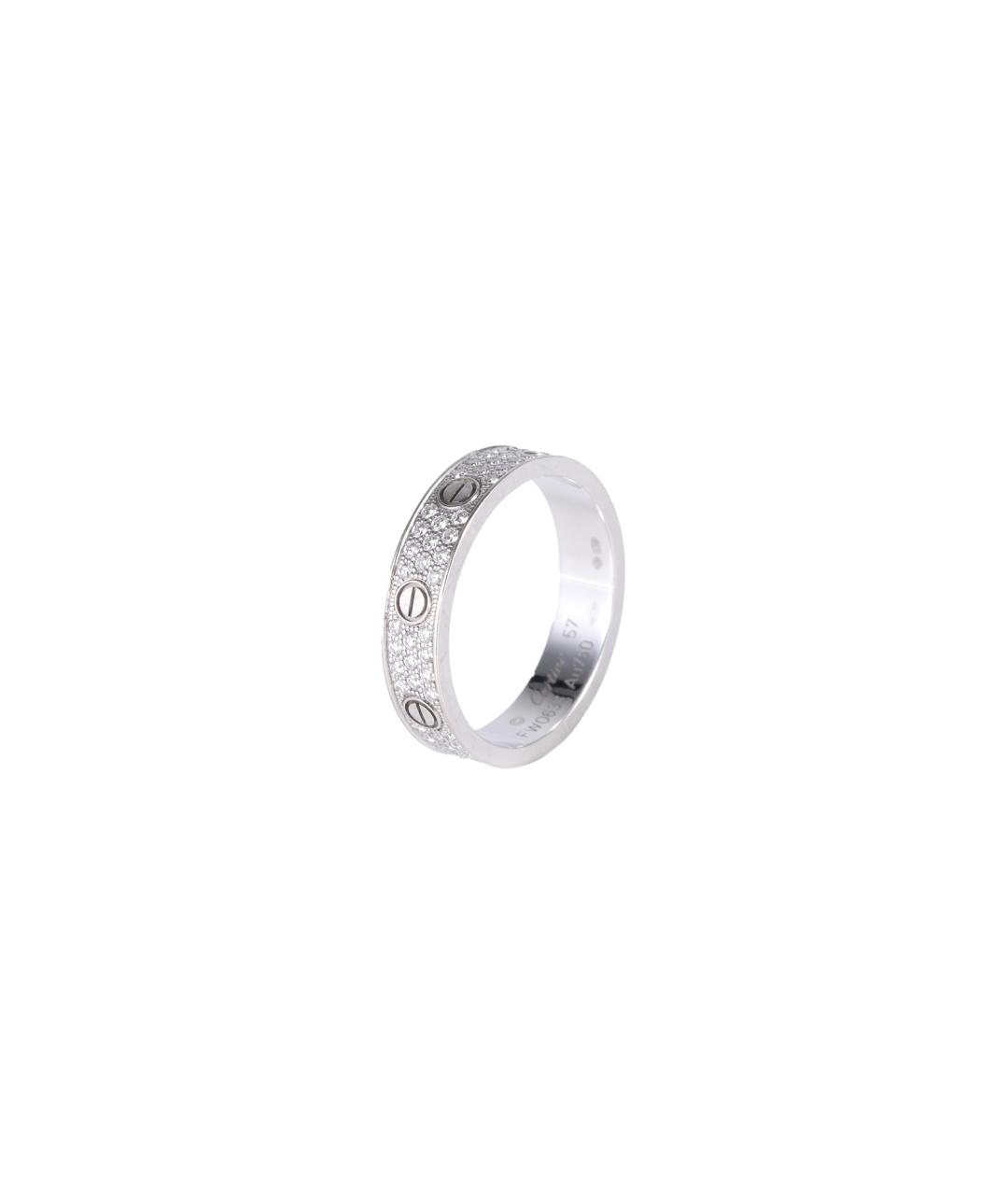 CARTIER Серебряное кольцо из белого золота, фото 1