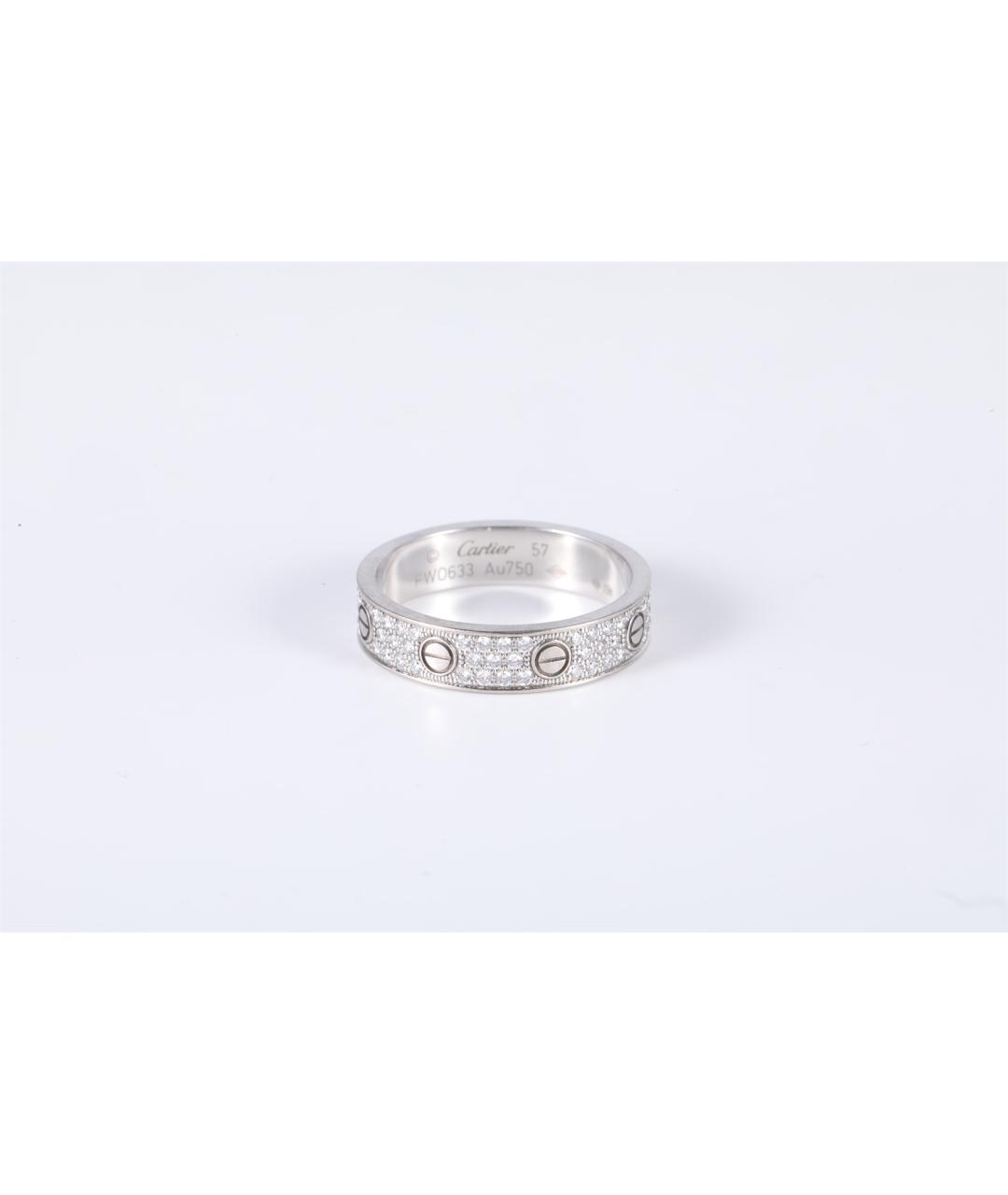 CARTIER Серебряное кольцо из белого золота, фото 4