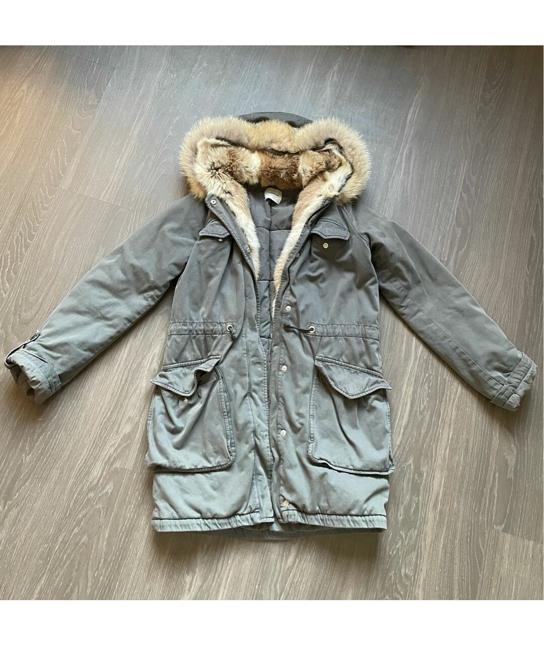 LEMPELIUS Серая хлопковая парка, фото 6