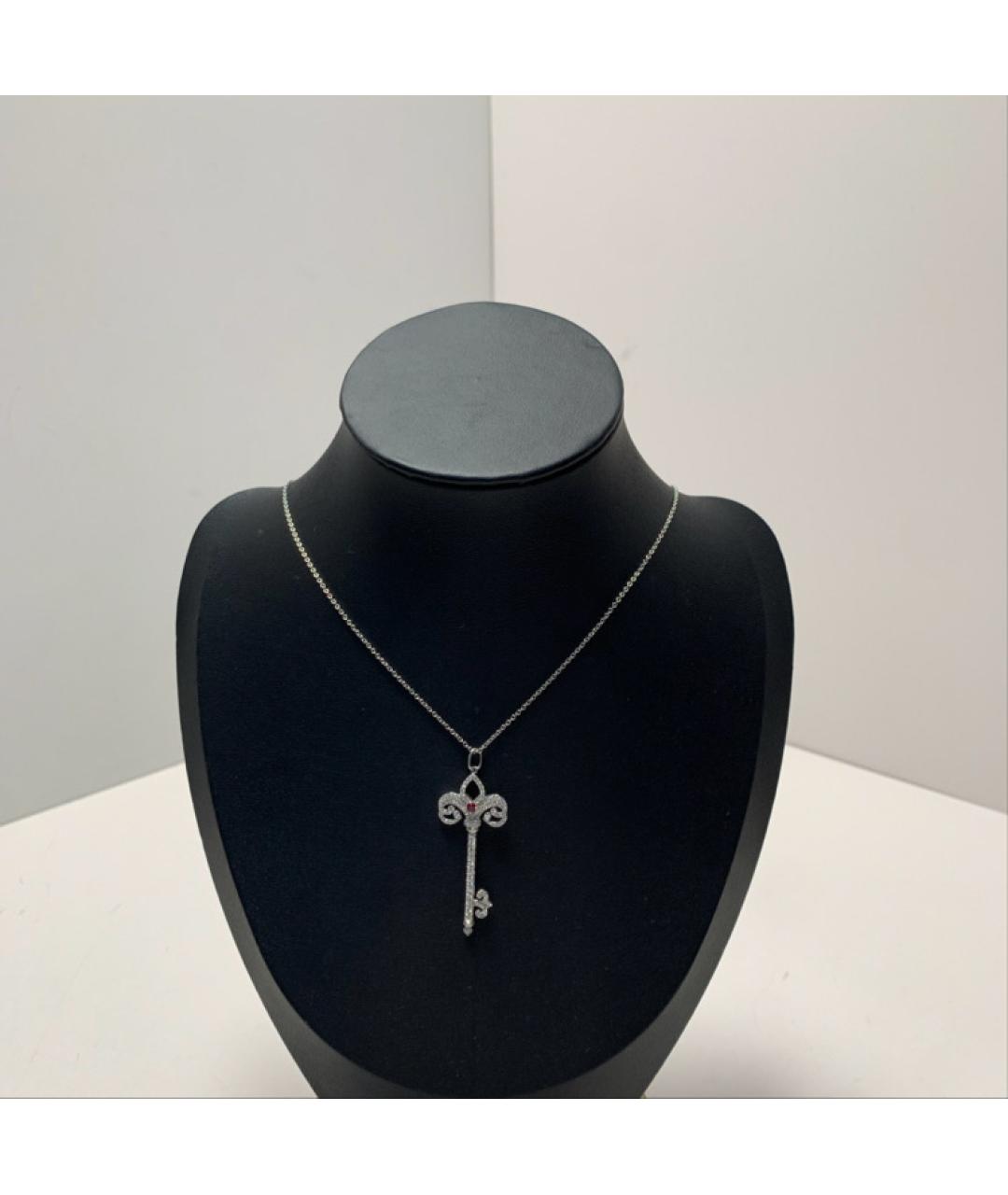 TIFFANY&CO Серебряное платиновое колье, фото 8