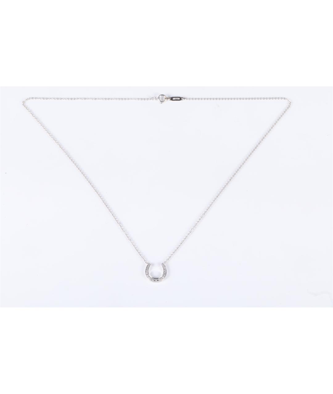 TIFFANY&CO Серебряное колье из белого золота, фото 6