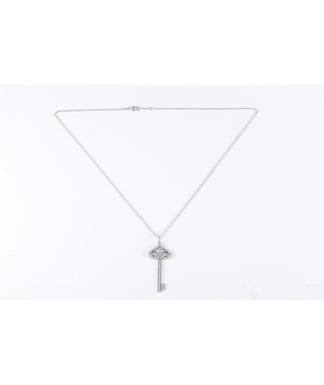 TIFFANY&CO Серебряное колье из белого золота, фото 6