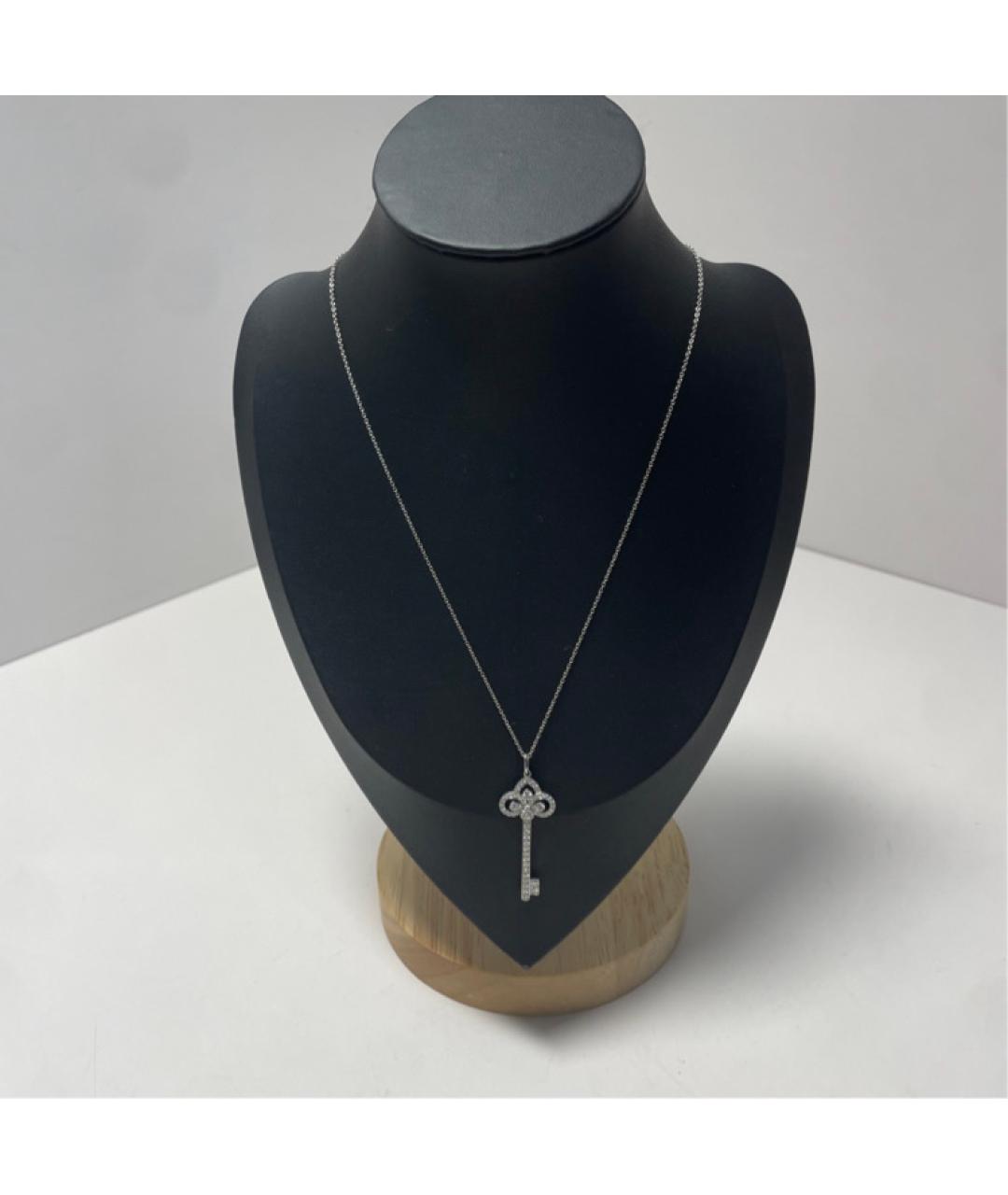 TIFFANY&CO Серебряное колье из белого золота, фото 8