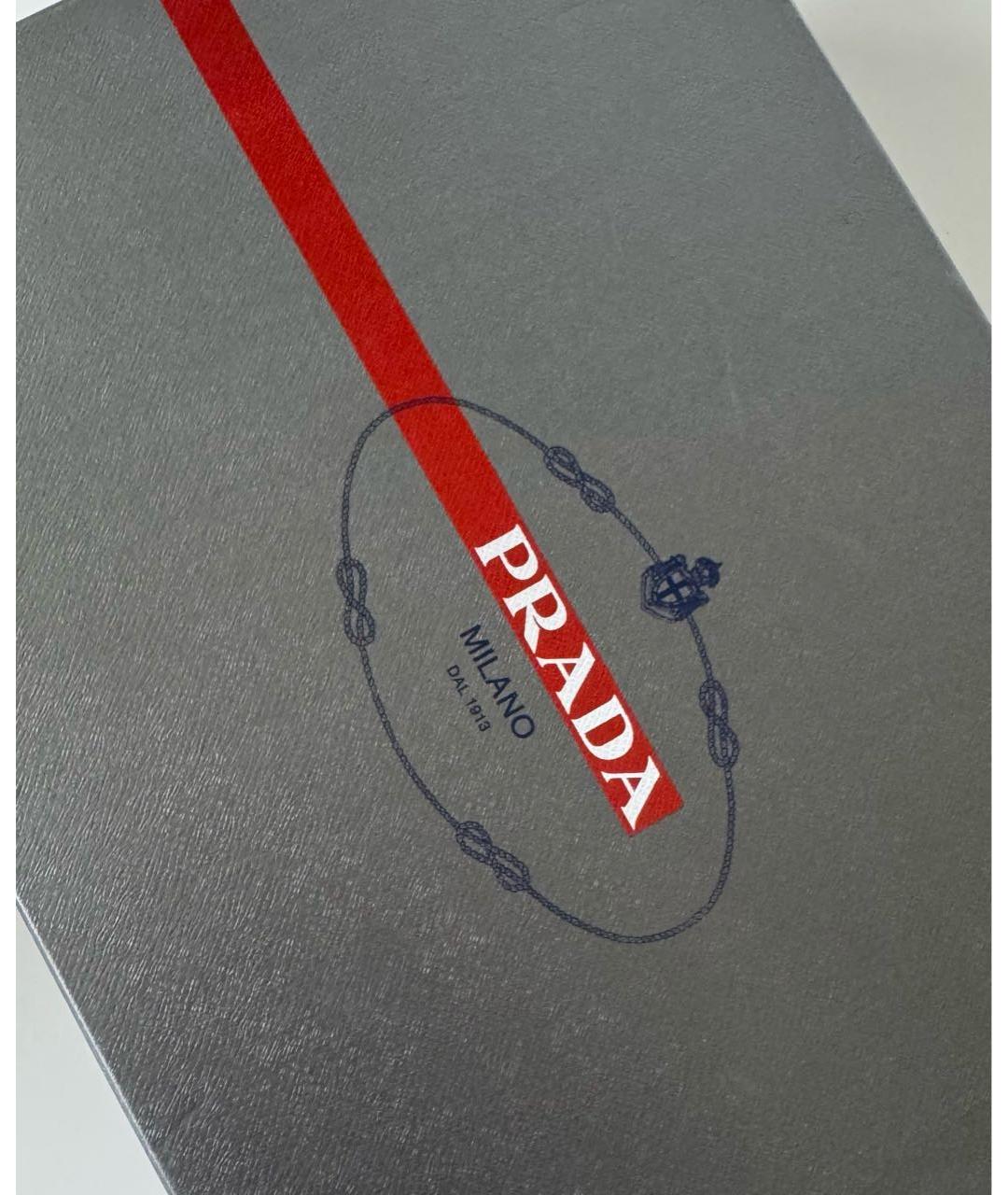 PRADA Черные кожаные полусапоги, фото 6