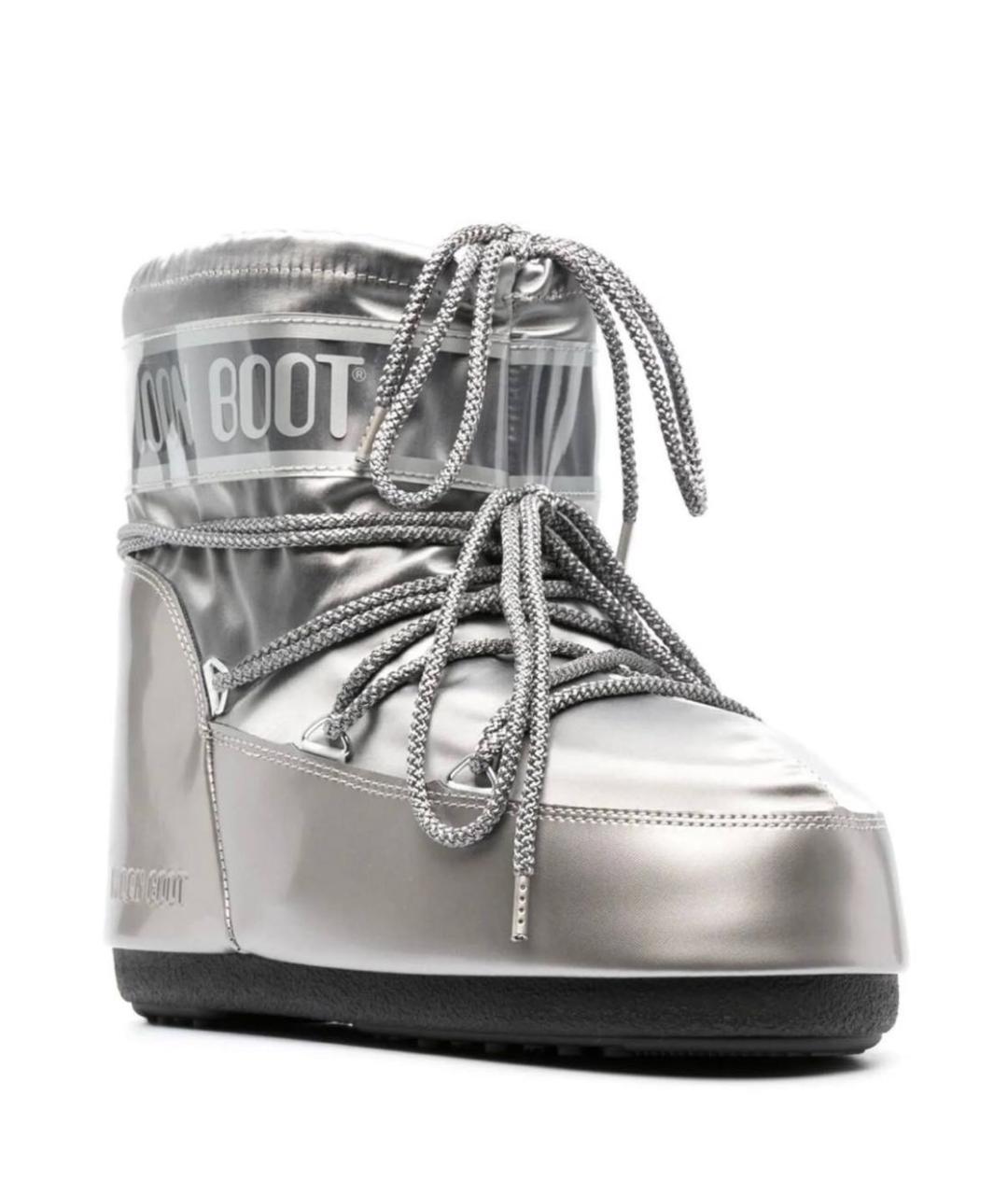MOON BOOT Серебряные брогги и оксфорды, фото 2