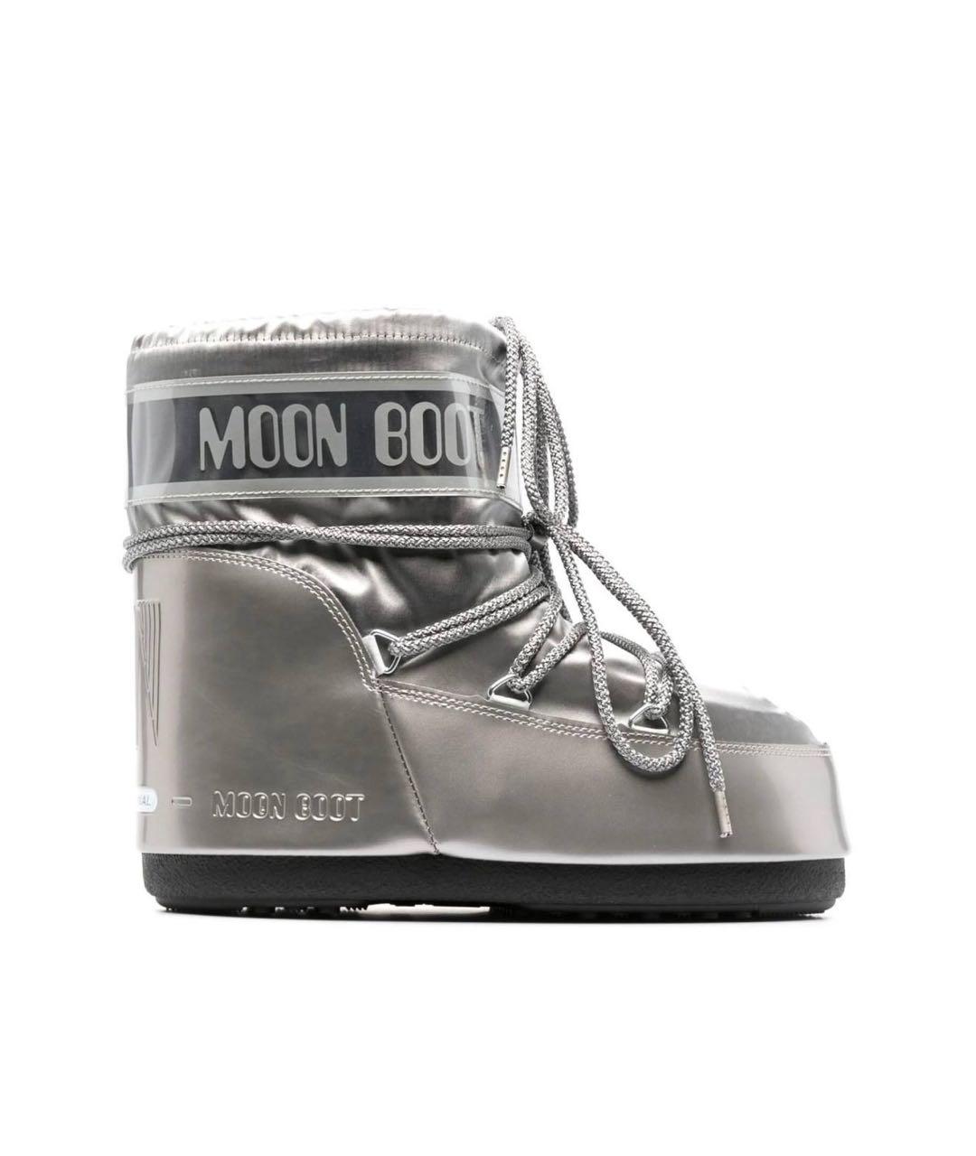 MOON BOOT Серебряные брогги и оксфорды, фото 1