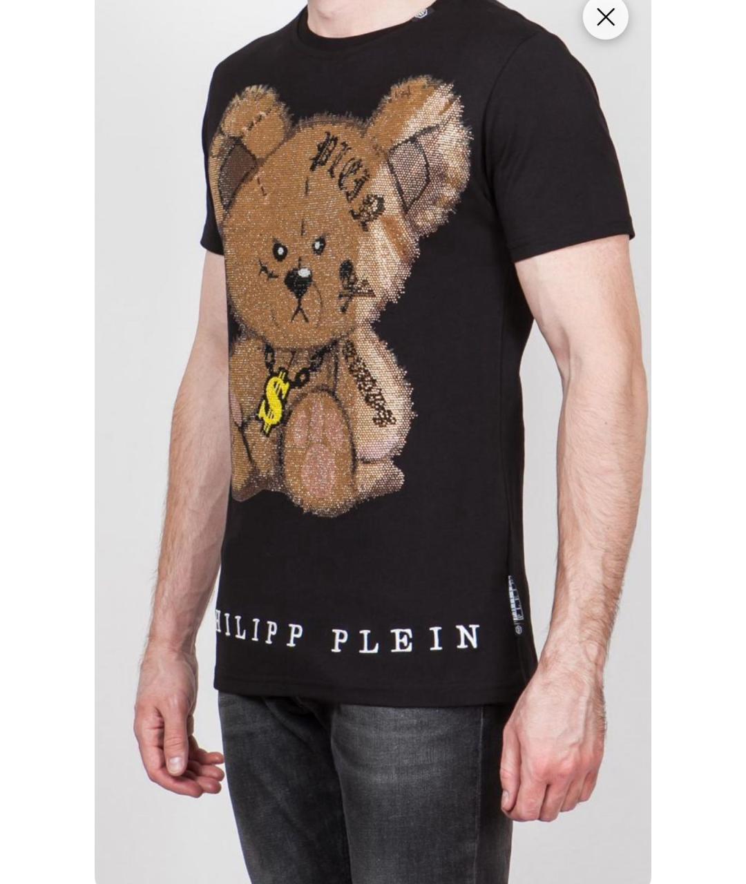 PHILIPP PLEIN Черная хлопковая футболка, фото 5