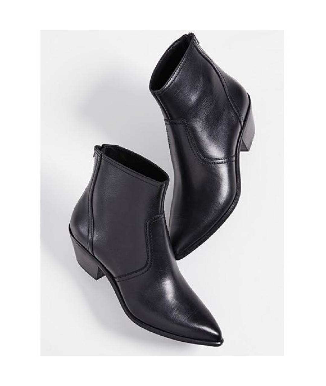 LOEFFLER RANDALL Черные кожаные ботильоны, фото 7
