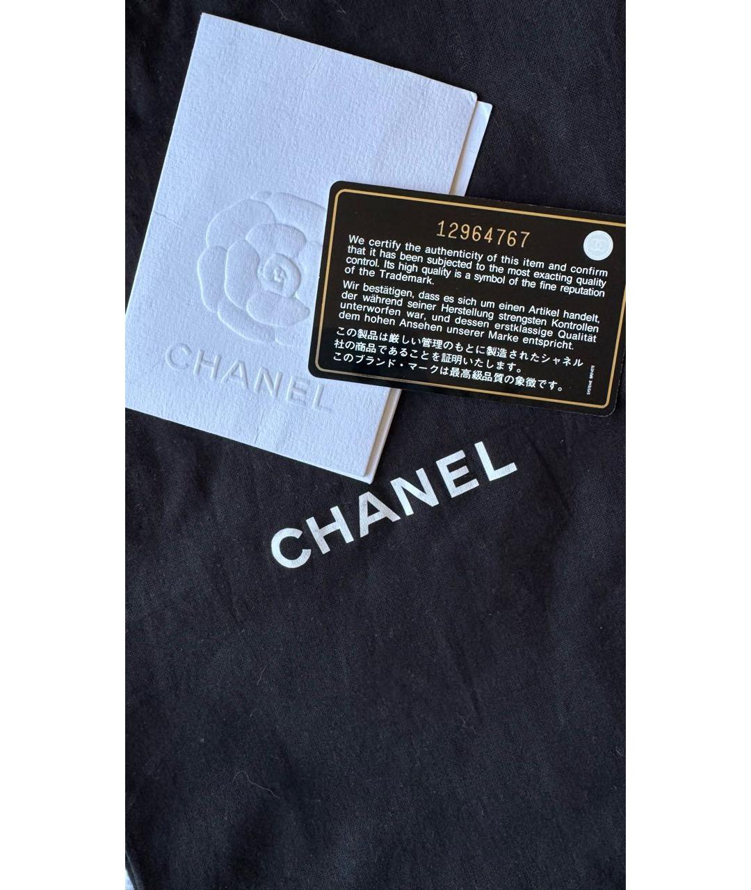 CHANEL Черная кожаная сумка через плечо, фото 8