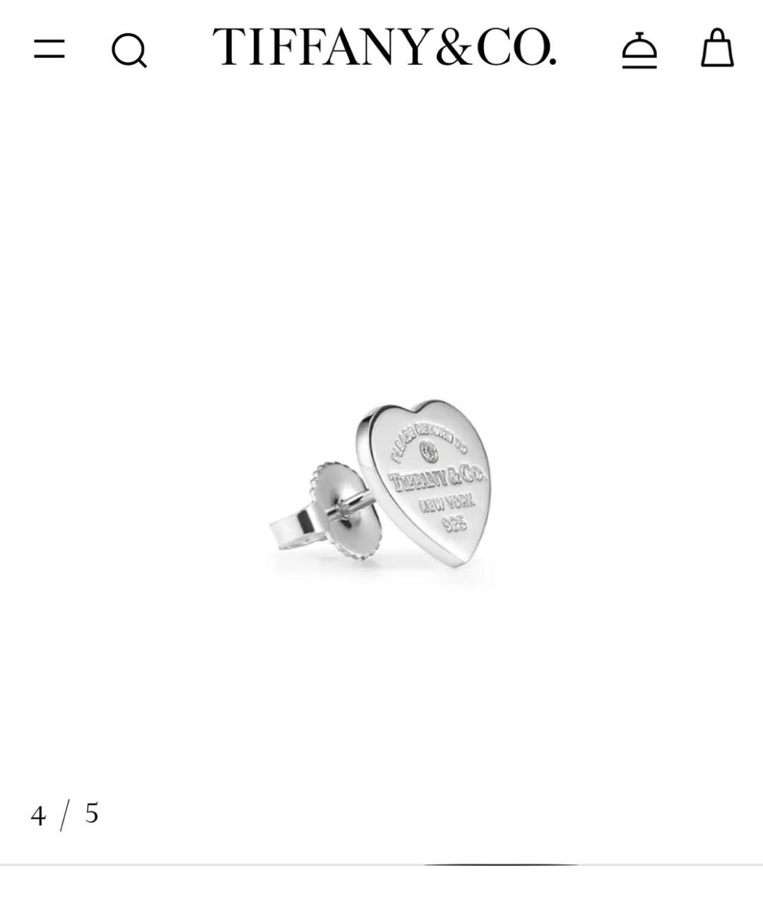 TIFFANY&CO Бирюзовые серебряные серьги, фото 4