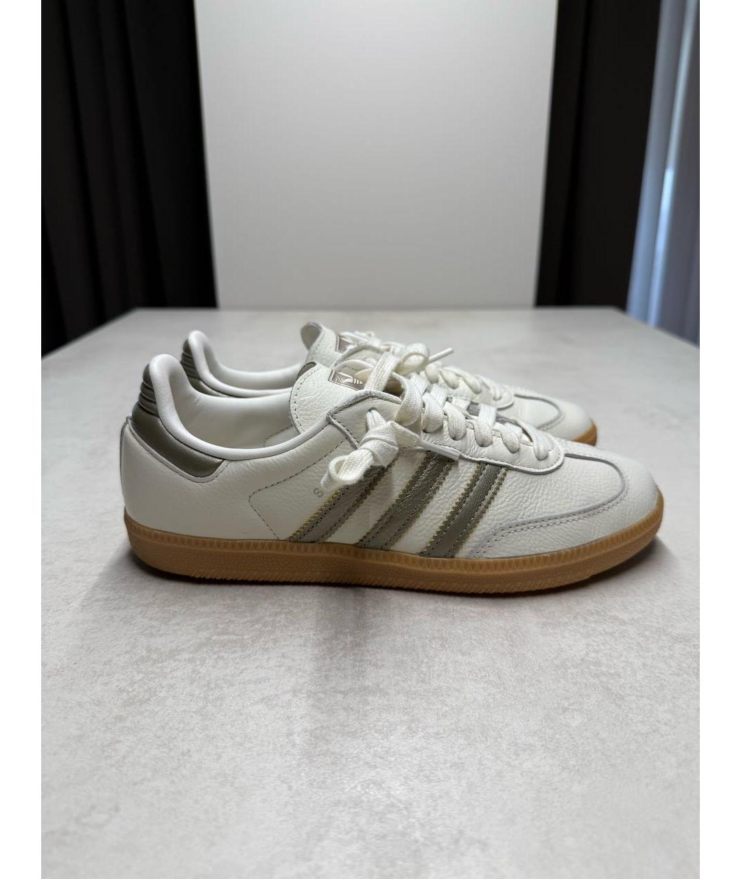 ADIDAS Белые кожаные кеды, фото 6