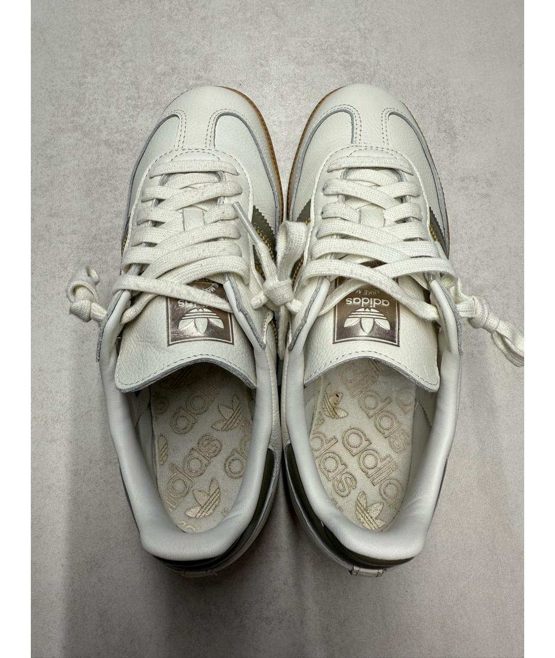 ADIDAS Белые кожаные кеды, фото 3