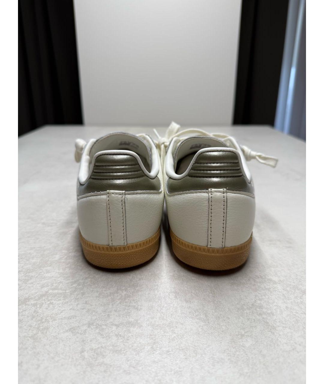 ADIDAS Белые кожаные кеды, фото 4
