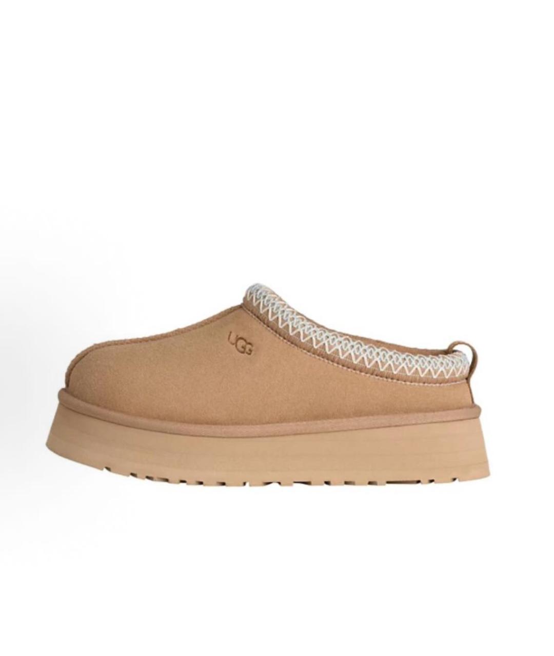 UGG AUSTRALIA Бежевые замшевые ботинки, фото 4