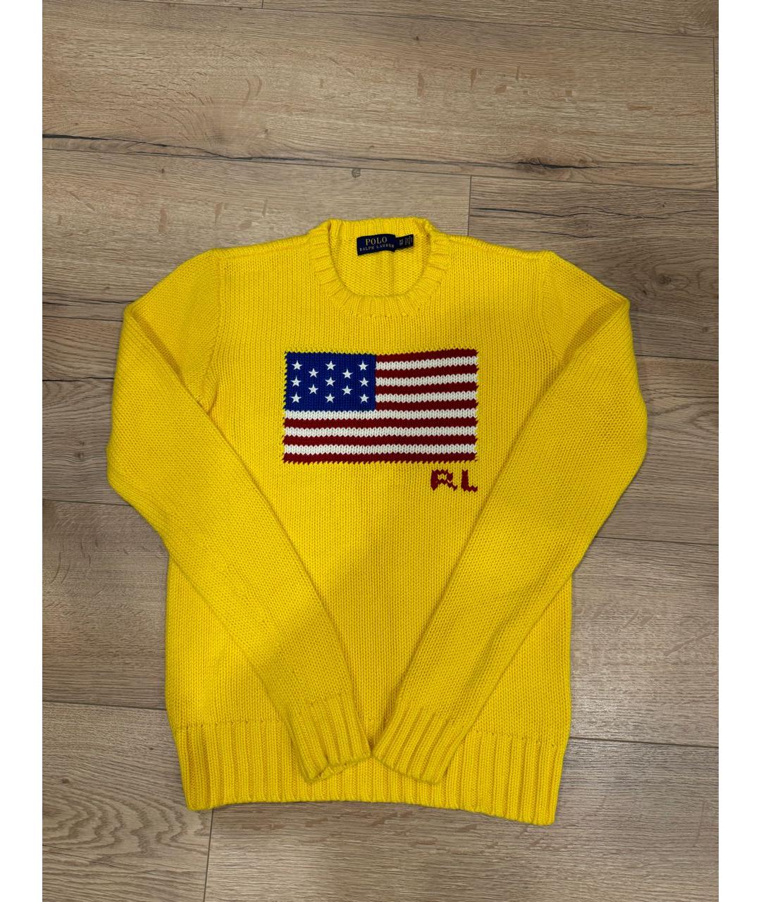 POLO RALPH LAUREN Желтый джемпер / свитер, фото 4