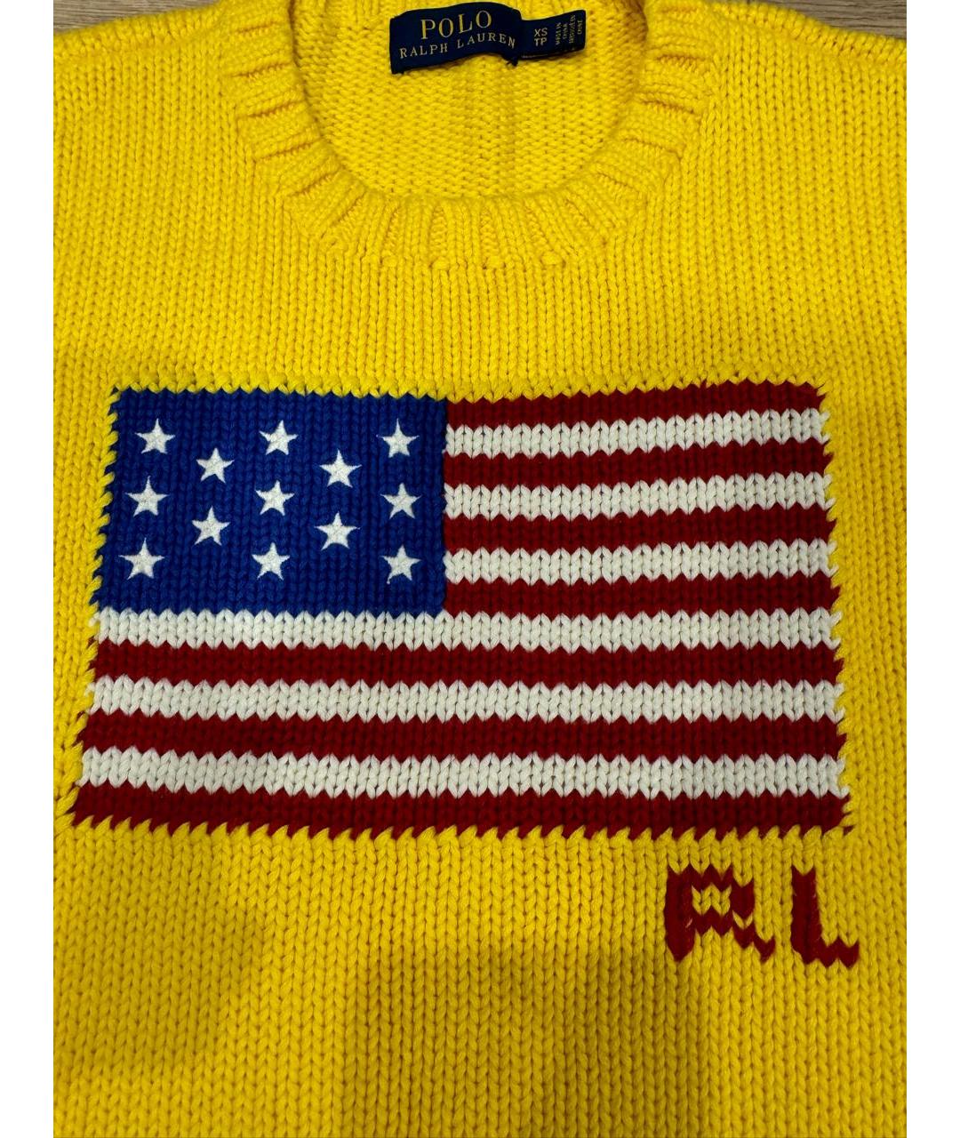 POLO RALPH LAUREN Желтый джемпер / свитер, фото 3