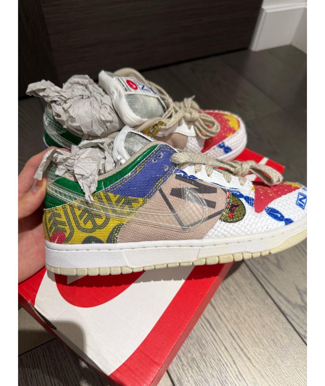 NIKE Белые низкие кроссовки / кеды, фото 2