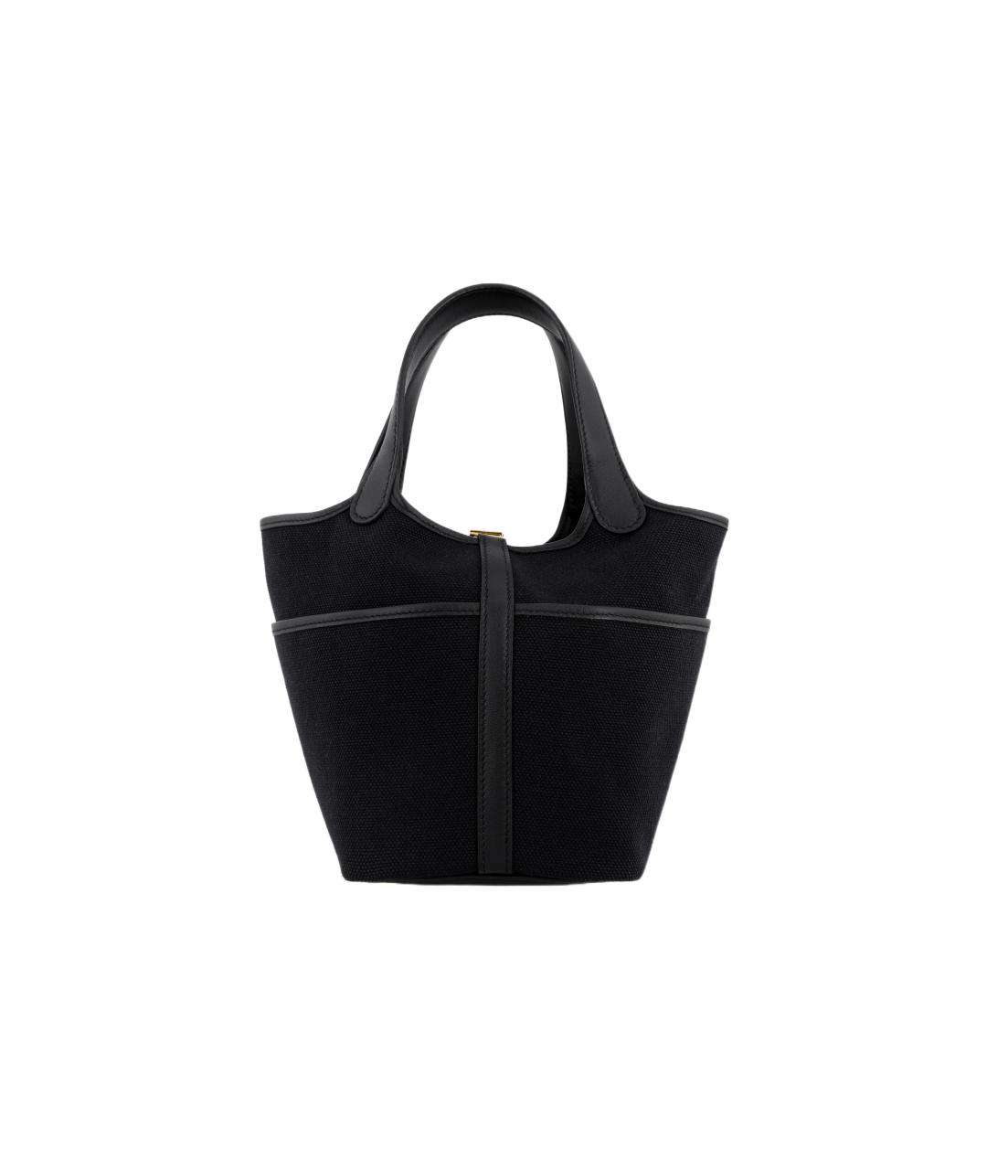 HERMES Черная кожаная сумка через плечо, фото 4