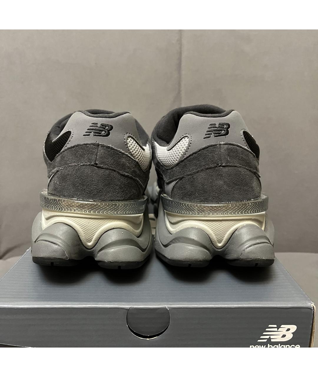 NEW BALANCE Черные замшевые низкие кроссовки / кеды, фото 8