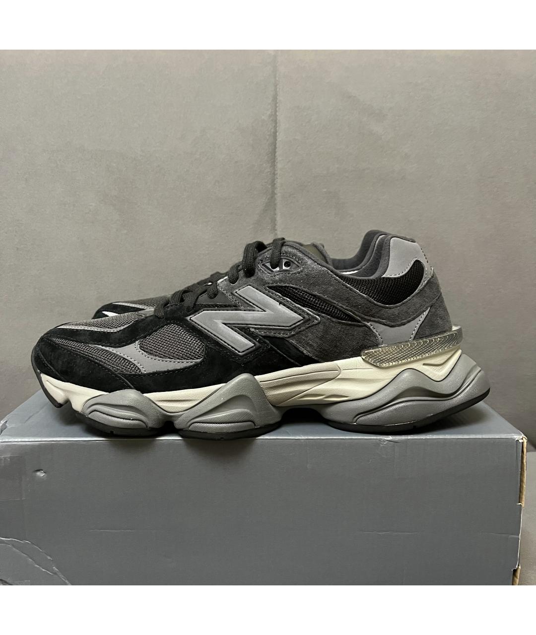 NEW BALANCE Черные замшевые низкие кроссовки / кеды, фото 2