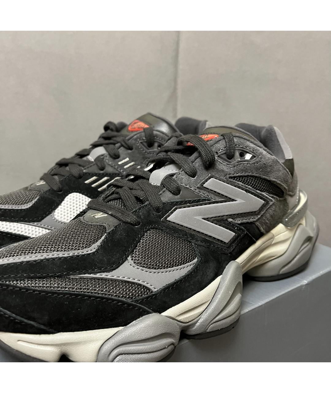 NEW BALANCE Черные замшевые низкие кроссовки / кеды, фото 6