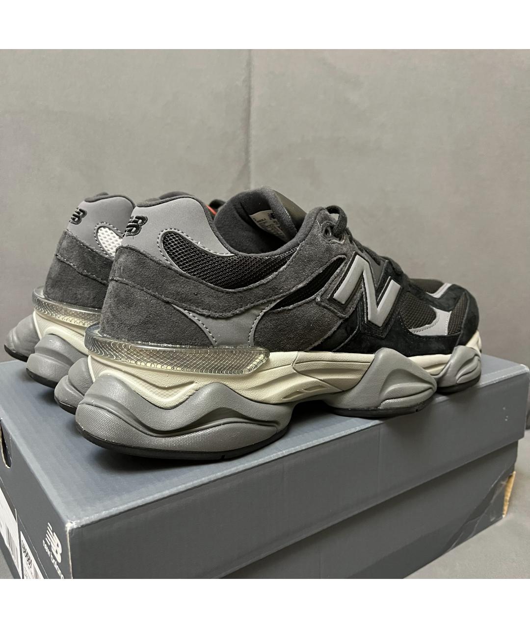 NEW BALANCE Черные замшевые низкие кроссовки / кеды, фото 7