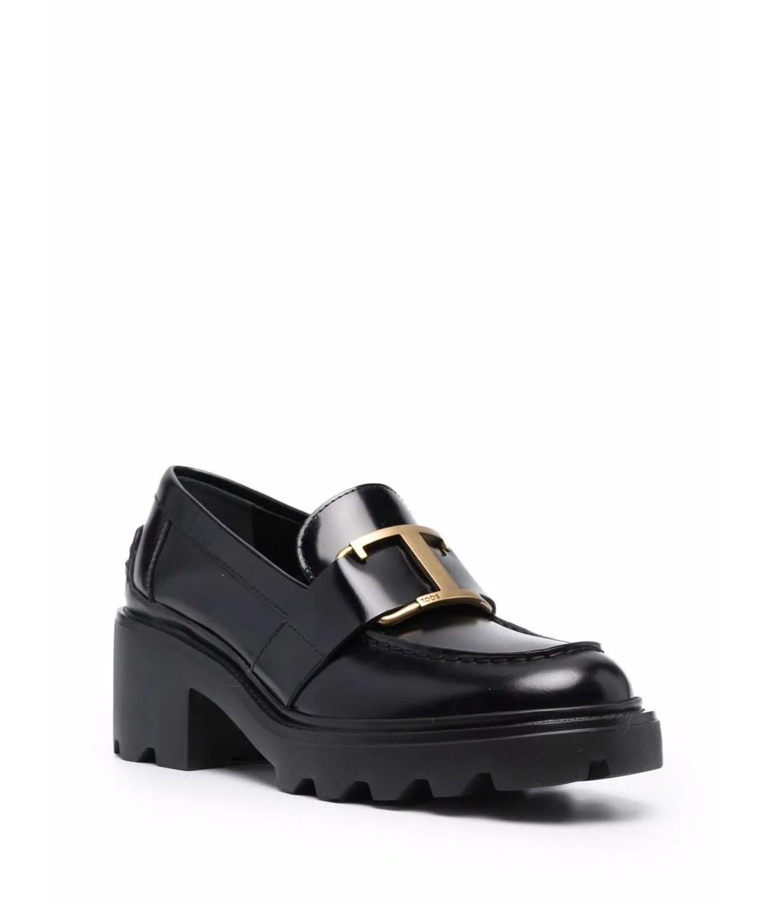 TOD'S Черные лоферы из лакированной кожи, фото 7