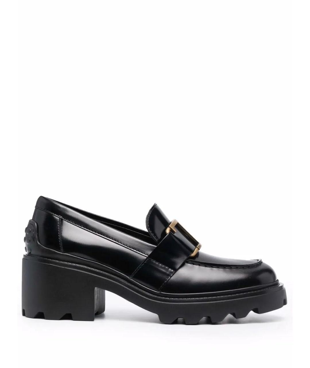TOD'S Черные лоферы из лакированной кожи, фото 1
