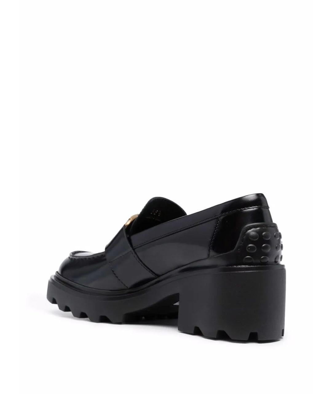 TOD'S Черные лоферы из лакированной кожи, фото 6