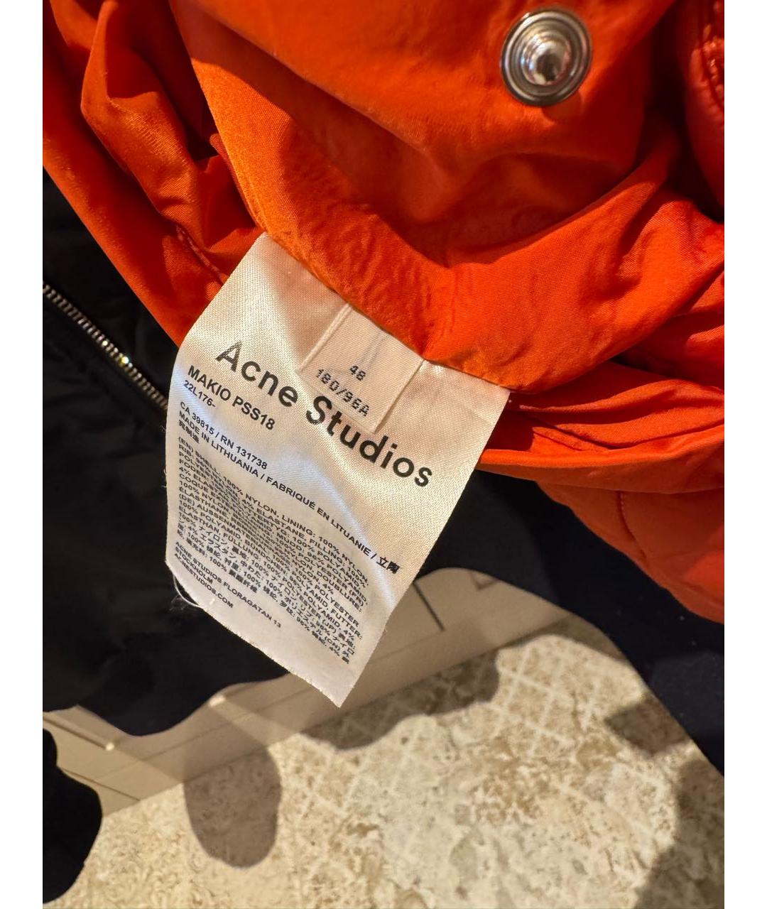 ACNE STUDIOS Черная полиэстеровая куртка, фото 4