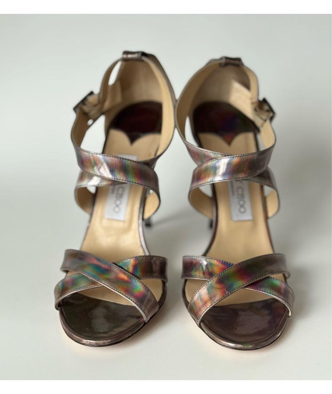 JIMMY CHOO Мульти кожаные босоножки, фото 2