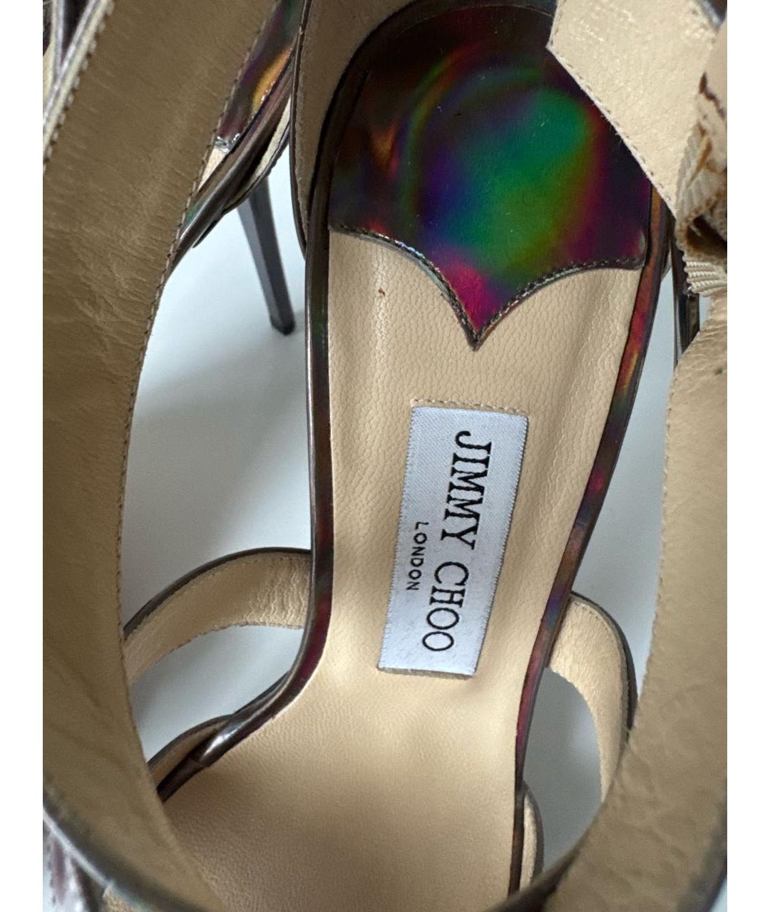 JIMMY CHOO Мульти кожаные босоножки, фото 7