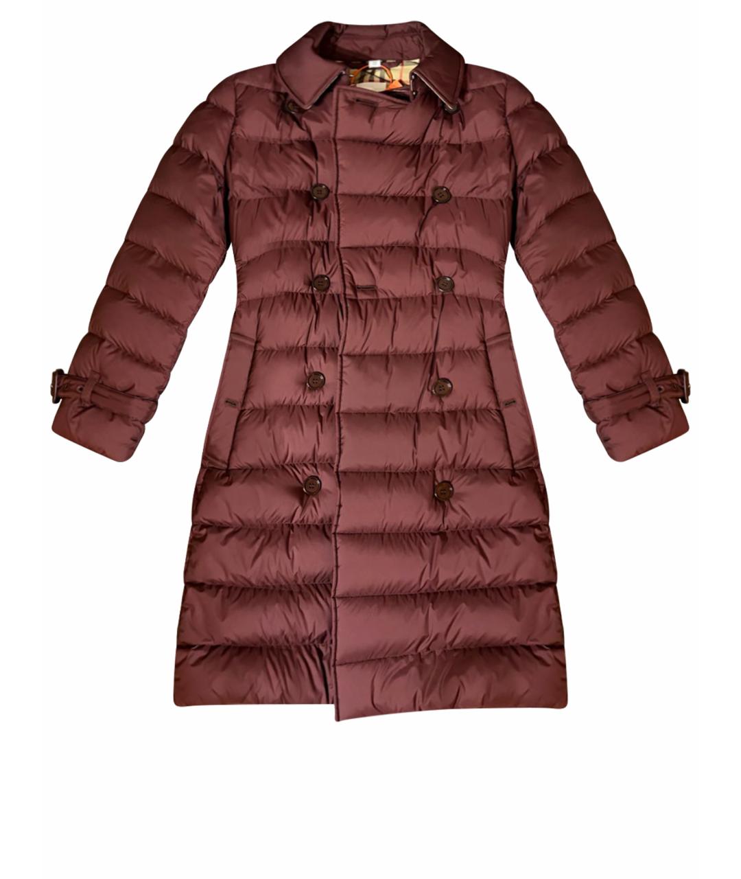 BURBERRY Бордовый пуховик, фото 1