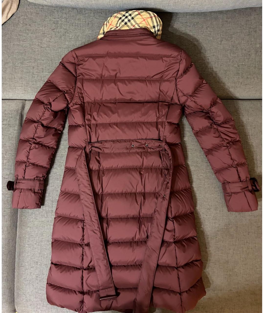 BURBERRY Бордовый пуховик, фото 2