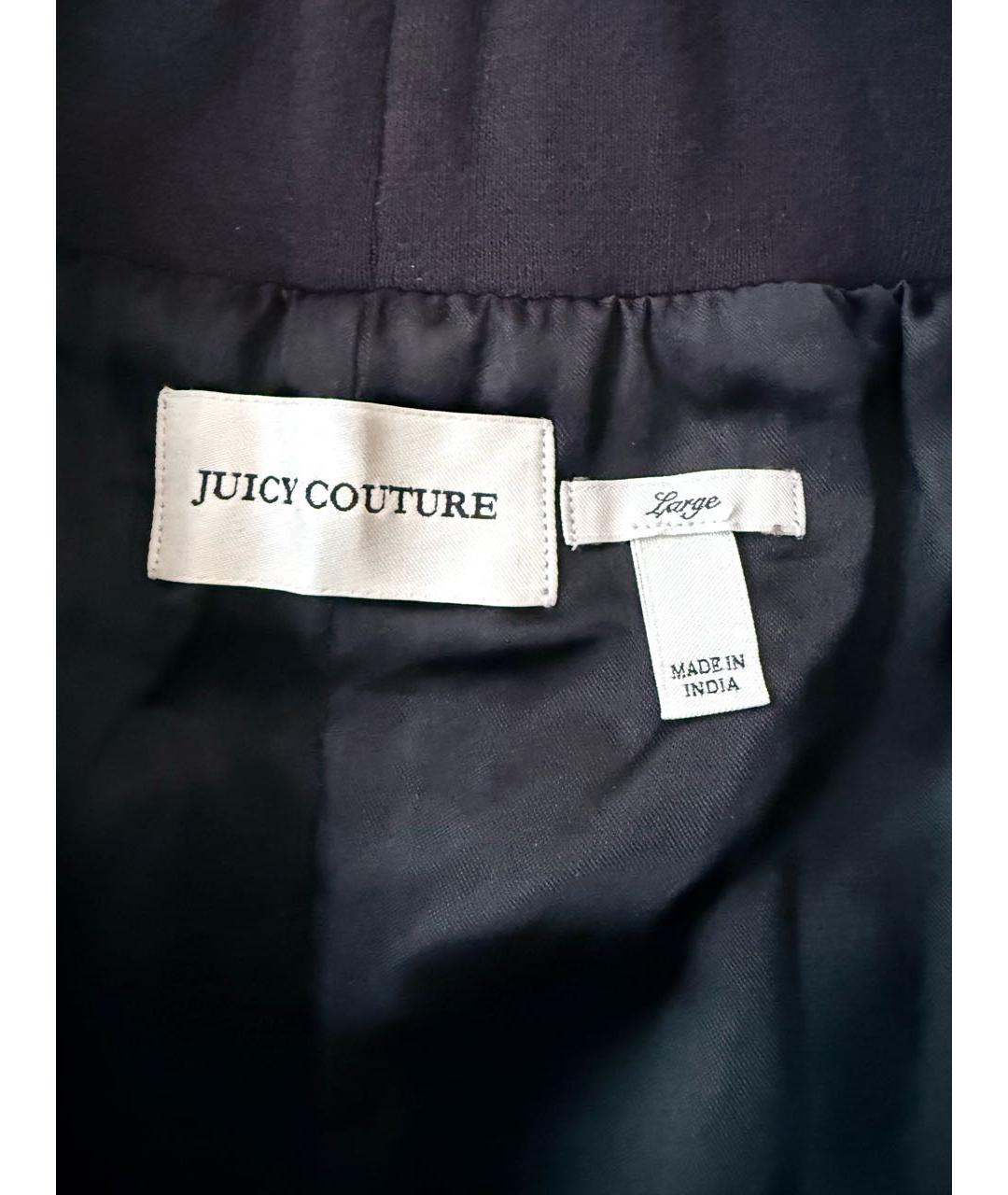 JUICY COUTURE Черные кожаные брюки узкие, фото 3