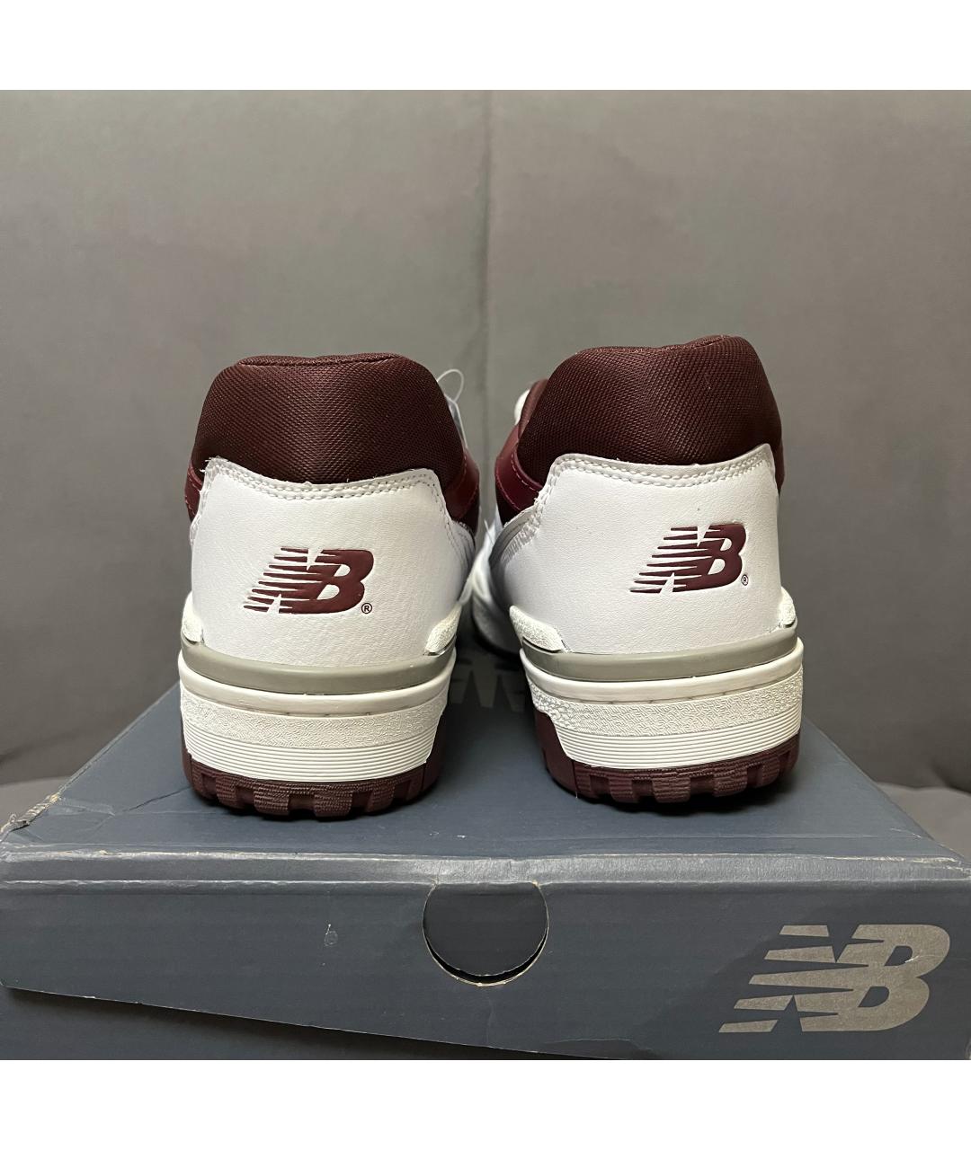 NEW BALANCE Белые кожаные низкие кроссовки / кеды, фото 8