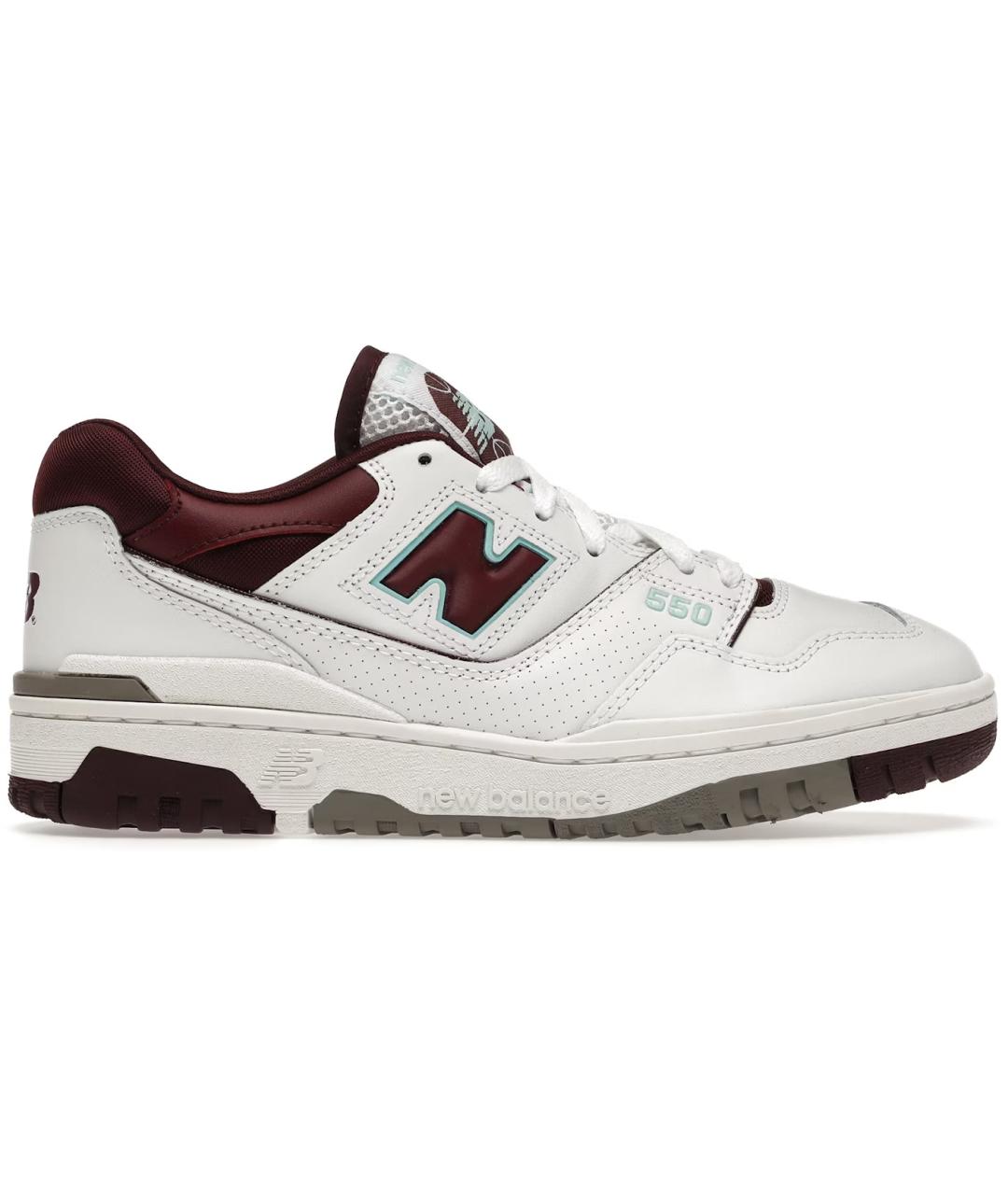 NEW BALANCE Белые кожаные низкие кроссовки / кеды, фото 1
