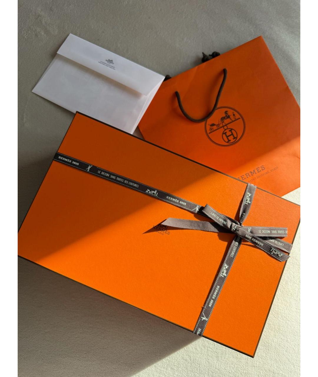 HERMES Синяя хлопковая косметичка, фото 8