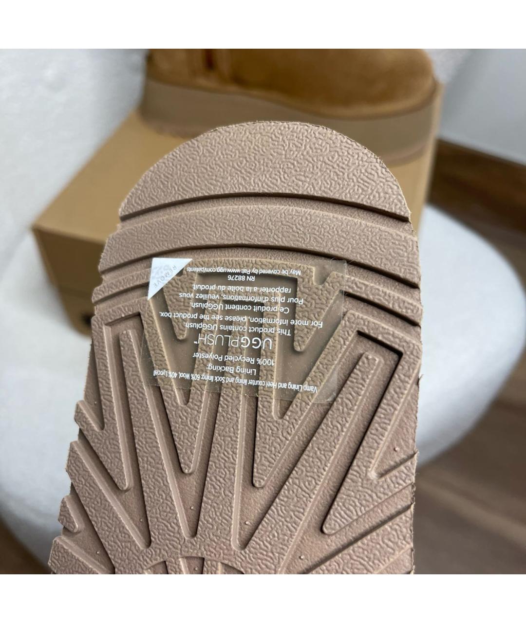 UGG AUSTRALIA Коричневые замшевые полусапоги, фото 5